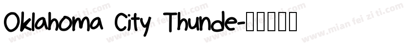 Oklahoma City Thunde字体转换